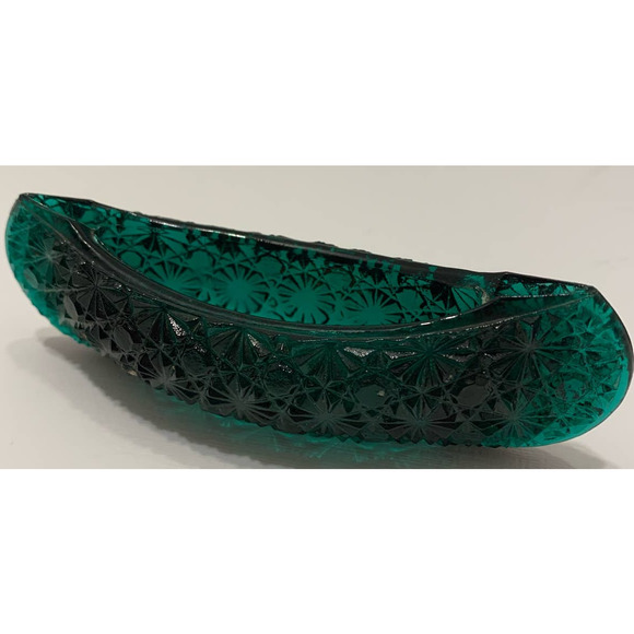 Vintage Enesco Imports Inc Hong Kong Glass Canoe - Picture 3 of 6